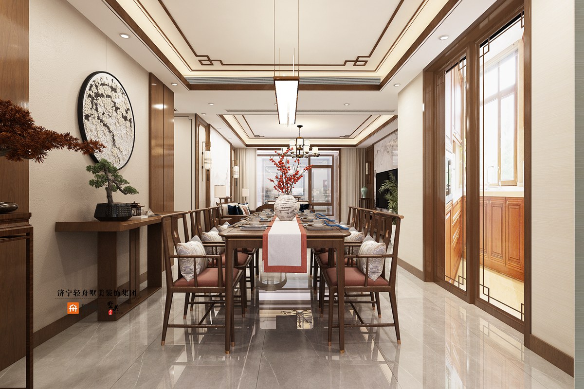 太白国风 143㎡ 新中式风格——设计师陈晨 ——济宁轻舟墅美装饰公司【官网】轻舟美住.墅美大宅. | 装修咨询：0537-2361178 / ...